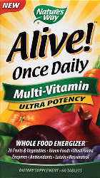 Alive Once Daily Multi Vitamin Ultra Potency 60 Tablets